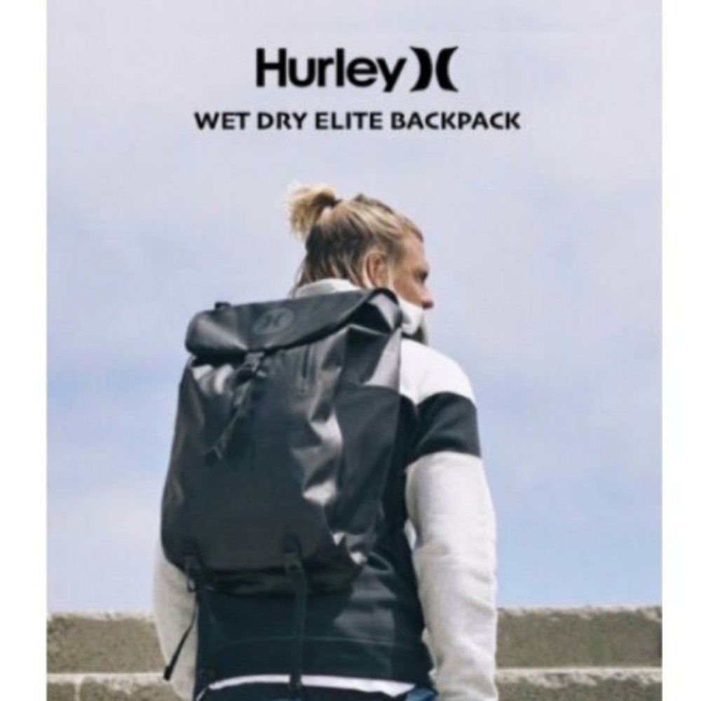 Hurley Wet & Dry Elite Backpack Waterproof Bag Backpack Black